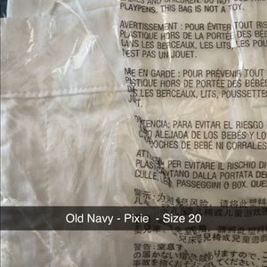 Old Navy Pants - Pixie Pants - White - Size 20 - NWT Still In Shipping Plastic